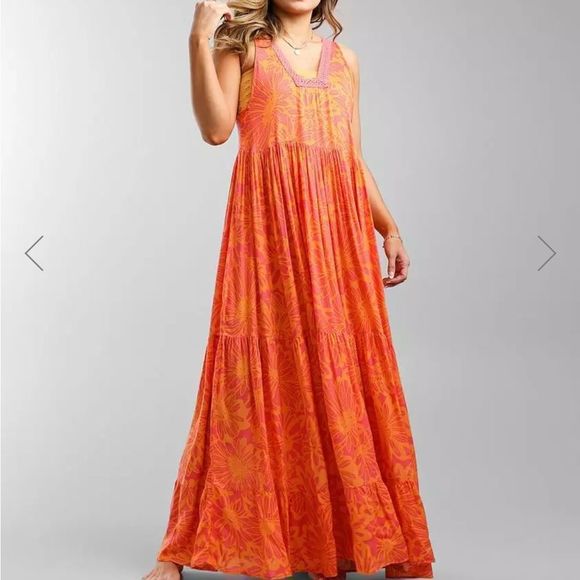 NWT Free People Intimately   Tiers For You maxi dress size M - Picture 10 of 10